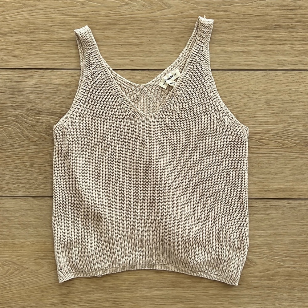 Cropped Knit Tank